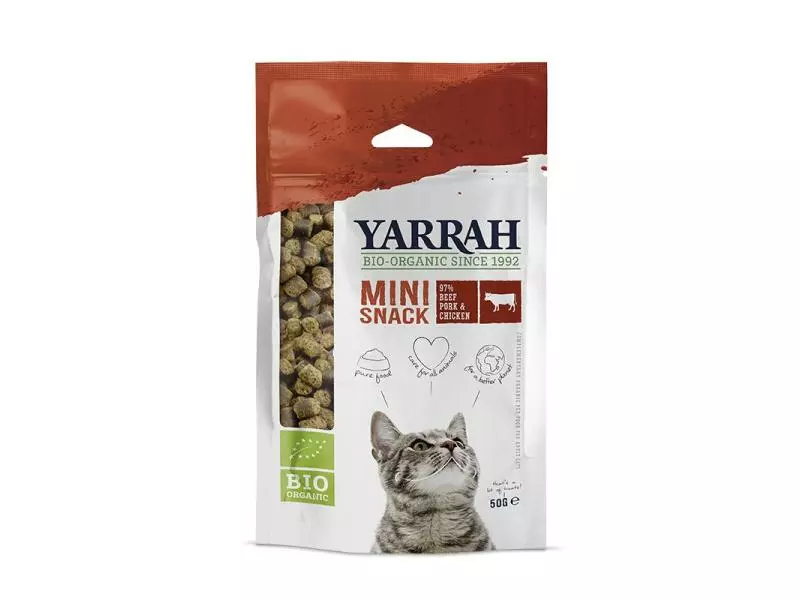 Yarrah Katzen-Snack Bio-Mini-Snack, 5 x 50 g 4 Yarrah Katzen-Snack Bio-Mini-Snack, 5 x 50 g – Bild 2