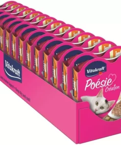 Vitakraft Nassfutter Poésie Sauce Pute & Käse, 15 x 85 g