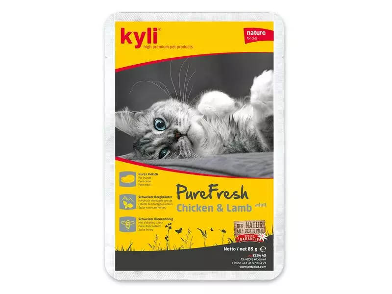 Kyli Nassfutter Pure Fresh Chicken & Lamb, 12 x 85 g 4 Kyli Nassfutter Pure Fresh Chicken & Lamb, 12 x 85 g – Bild 2