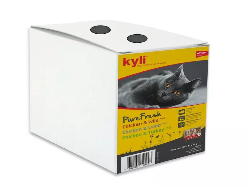 Kyli Nassfutter Pure Fresh Mischkarton, 12 x 85 g 3 Kyli Nassfutter Pure Fresh Mischkarton, 12 x 85 g