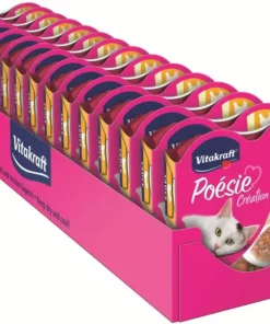 Vitakraft Nassfutter Poésie Sauce Huhn & Gartengemüse, 15 x 85 g