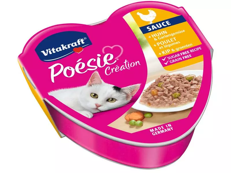 Vitakraft Nassfutter Poésie Sauce Huhn & Gartengemüse, 15 x 85 g 4 Vitakraft Nassfutter Poésie Sauce Huhn & Gartengemüse, 15 x 85 g – Bild 2