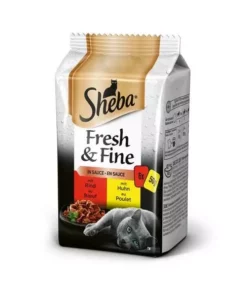 Sheba Nassfutter Fresh & Fine in Sauce Komposition, 6 x 50 g