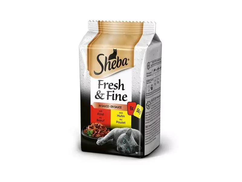 Sheba Nassfutter Fresh & Fine in Sauce Komposition, 18 x 50 g 4 Sheba Nassfutter Fresh & Fine in Sauce Komposition, 18 x 50 g – Bild 2