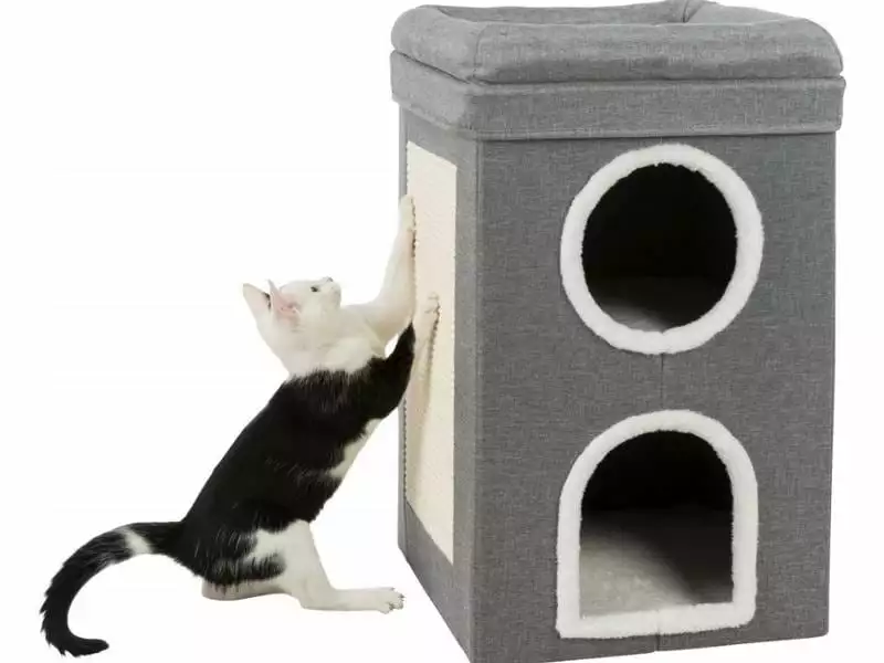 Trixie Kratzbaum Cat Tower Saul, Grau 3 Trixie Kratzbaum Cat Tower Saul, Grau