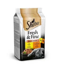 Sheba Nassfutter Fresh & Fine in Sauce Geflügel, 6 x 50 g