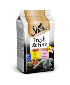 Sheba Nassfutter Fresh & Fine in Sauce Feine Vielfalt, 6 x 50 g