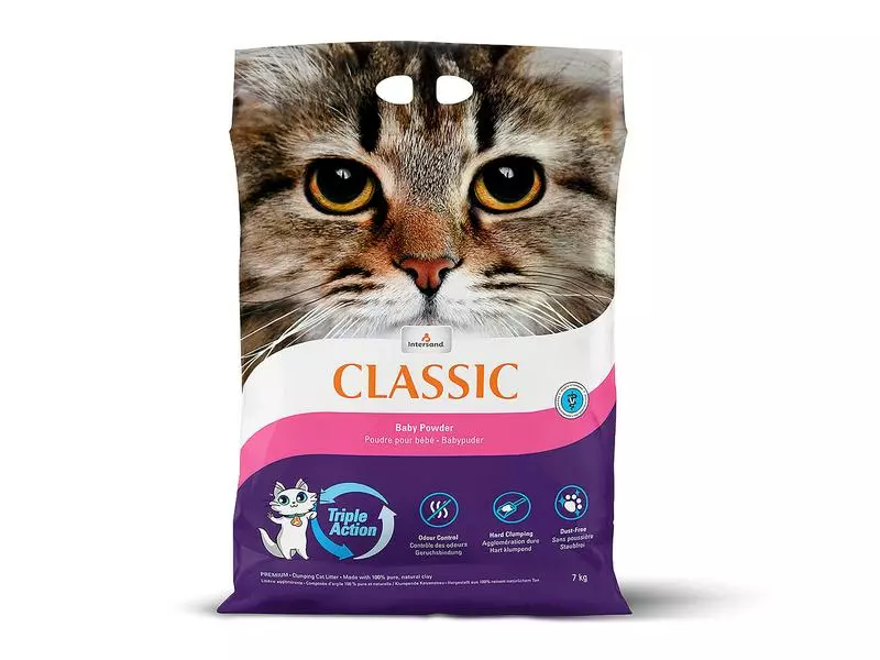 Intersand Katzenstreu Classic mit Babypuderduft 14 kg 3 Intersand Katzenstreu Classic mit Babypuderduft 14 kg