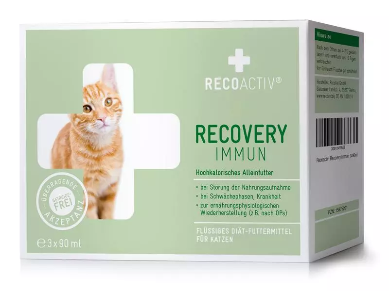 RECOACTIV Katzen-Nahrungsergänzung Recovery Immun, 3 x 90 ml 3 RECOACTIV Katzen-Nahrungsergänzung Recovery Immun, 3 x 90 ml
