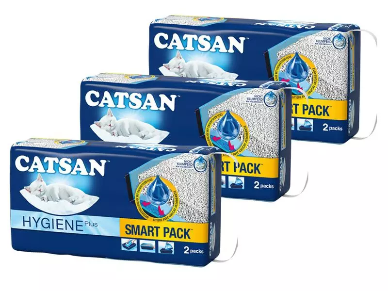 Catsan Katzenstreu Hygiene Plus 3er Kit 2 x 4 l 3 Catsan Katzenstreu Hygiene Plus 3er Kit 2 x 4 l