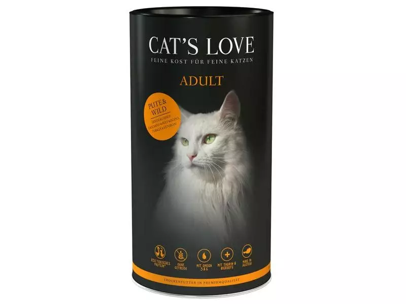 Cat's Love Trockenfutter Adult Pute & Wild, 1 kg 3 Cat's Love Trockenfutter Adult Pute & Wild, 1 kg