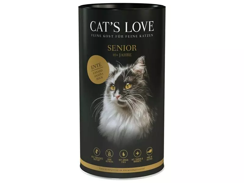 Cat's Love Trockenfutter Senior Ente 1 kg 3 Cat's Love Trockenfutter Senior Ente 1 kg