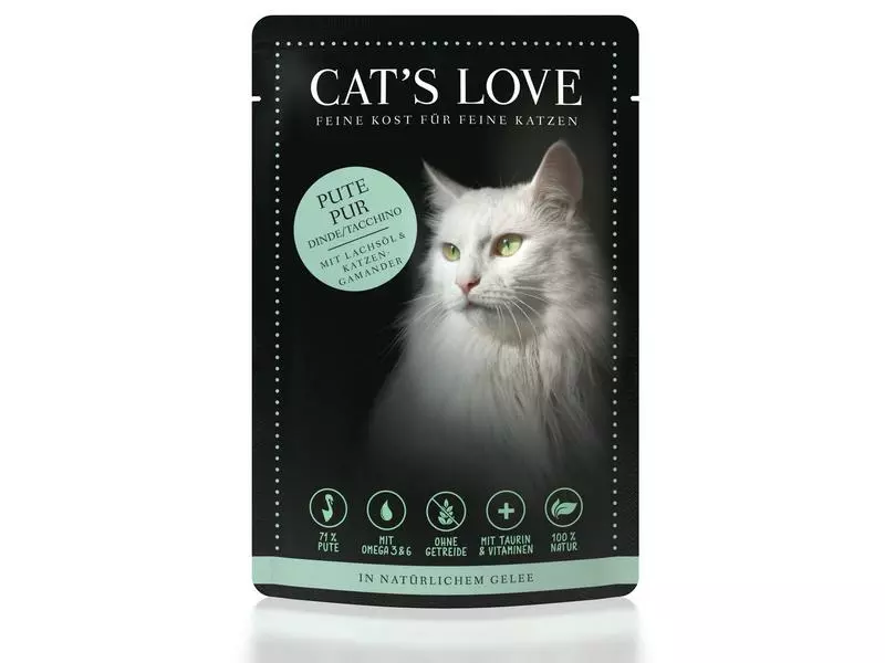 Cat's Love Nassfutter Adult Pute, 12 x 85 g 4 Cat's Love Nassfutter Adult Pute, 12 x 85 g – Bild 2