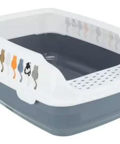 Trixie Katzentoilette Delio mit Rand, 35 x 20 x 48 cm