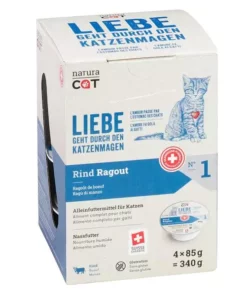 NaturaCat Nassfutter Rind Ragout, 4 x 85 g