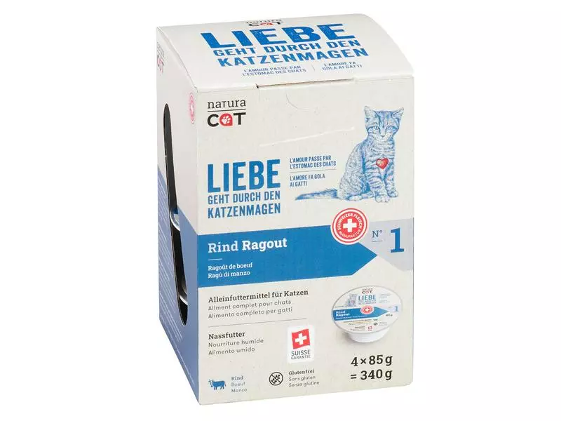 NaturaCat Nassfutter Rind Ragout, 4 x 85 g 3 NaturaCat Nassfutter Rind Ragout, 4 x 85 g