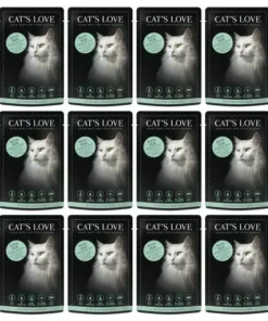 Cat's Love Nassfutter Adult Pute, 12 x 85 g