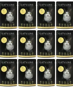 Cat's Love Nassfutter Adult Huhn, 12 x 85 g