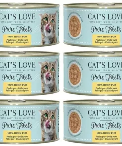 Cat's Love Nassfutter Fillet Pur Huhn 6 x 100 g