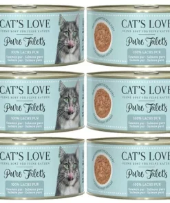 Cat's Love Nassfutter Fillet Pur Lachs 6 x 100 g