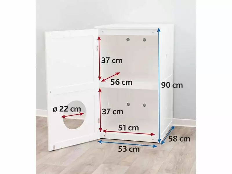 Trixie Katzenhaus für Katzentoilette XL 5 Trixie Katzenhaus für Katzentoilette XL – Bild 3