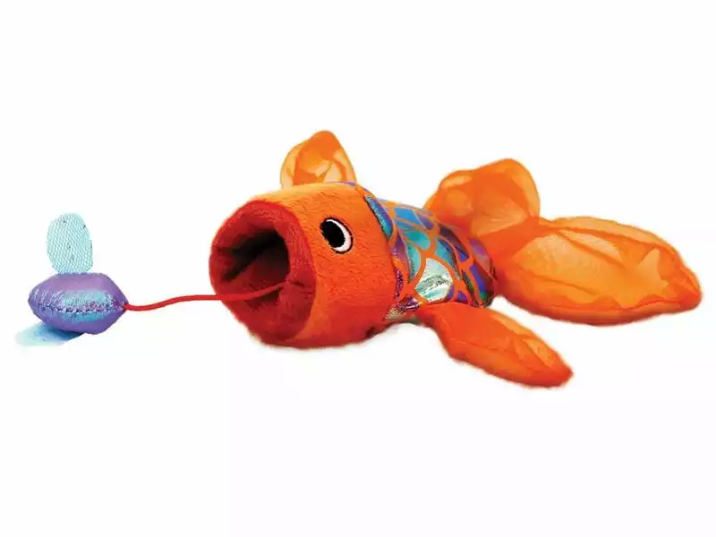 Kong Katzen-Spielzeug Crackles Gulpz 20 cm, Orange 3 Kong Katzen-Spielzeug Crackles Gulpz 20 cm, Orange