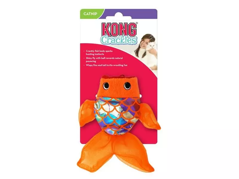 Kong Katzen-Spielzeug Crackles Gulpz 20 cm, Orange 5 Kong Katzen-Spielzeug Crackles Gulpz 20 cm, Orange – Bild 3