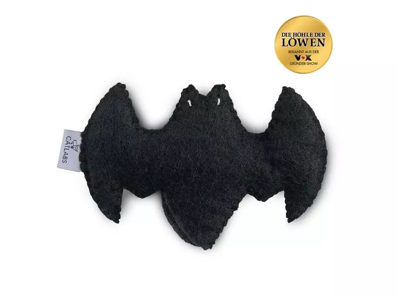 Catlabs Katzen-Spielzeug Flauschige Fledermaus mit Baldrianwurzel 3 Catlabs Katzen-Spielzeug Flauschige Fledermaus mit Baldrianwurzel