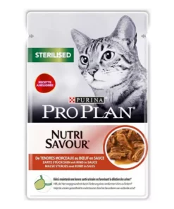 Purina Pro Plan Nassfutter Sterilised Rind, 26 x 85 g
