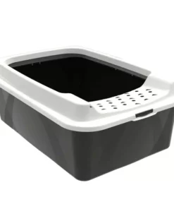 Rotho Katzentoilette Bonnie M Eco Schwarz – Sand