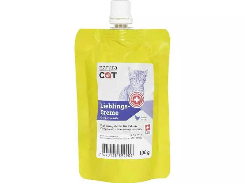 NaturaCat Katzen-Snack Lieblingscreme Poulet, 100g 3 NaturaCat Katzen-Snack Lieblingscreme Poulet, 100g