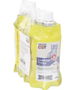 NaturaCat Katzen-Snack Lieblingscreme Poulet, Multipack, 5 x 100 g