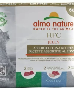 Almo Nature Nassfutter HFC Jelly 3 Sorten mit Thunfisch, 6 x 55 g