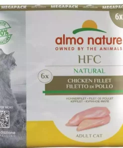 Almo Nature Nassfutter HFC Natural Hühnerfilet, 6 x 55 g