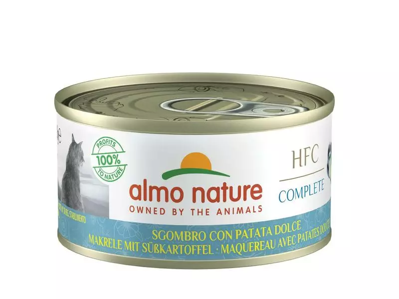 Almo Nature Nassfutter HFC Complete Makrele mit Süsskartoffel, 24 x 70 g 4 Almo Nature Nassfutter HFC Complete Makrele mit Süsskartoffel, 24 x 70 g – Bild 2