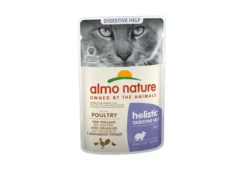Almo Nature Nassfutter Holistic Digestive Help mit Geflügel, 30 x 70 g 4 Almo Nature Nassfutter Holistic Digestive Help mit Geflügel, 30 x 70 g – Bild 2