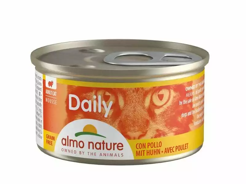 Almo Nature Nassfutter Daily Mousse mit Huhn, 24 x 85 g 4 Almo Nature Nassfutter Daily Mousse mit Huhn, 24 x 85 g – Bild 2