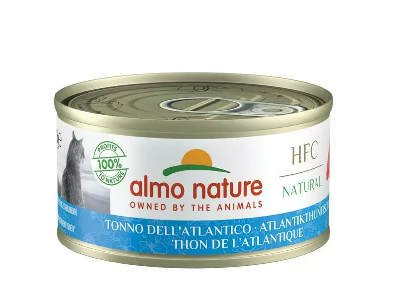 Almo Nature Nassfutter HFC Natural Atlantikthunfisch, 24 x 70 g 4 Almo Nature Nassfutter HFC Natural Atlantikthunfisch, 24 x 70 g – Bild 2