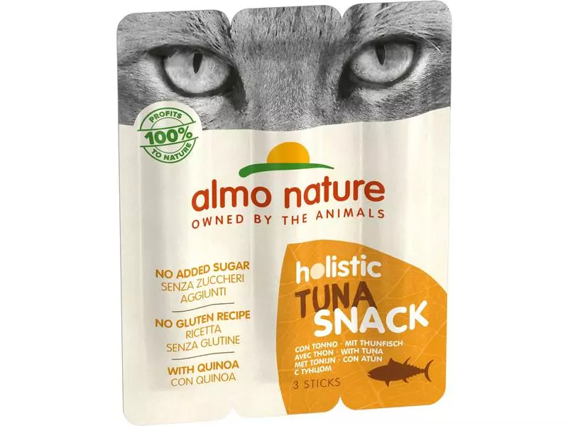 Almo Nature Katzen-Snack Holistic mit Thunfisch, 15 g 3 Almo Nature Katzen-Snack Holistic mit Thunfisch, 15 g