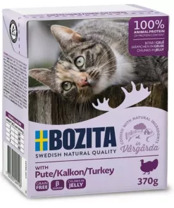 Bozita Nassfutter Häppchen in Gelée mit Pute, 370 g