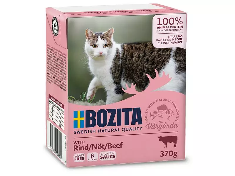 Bozita Nassfutter Häppchen in Sauce mit Rind, 370 g 3 Bozita Nassfutter Häppchen in Sauce mit Rind, 370 g