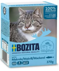 Bozita Nassfutter Häppchen in Gelée mit Makrele, 370 g