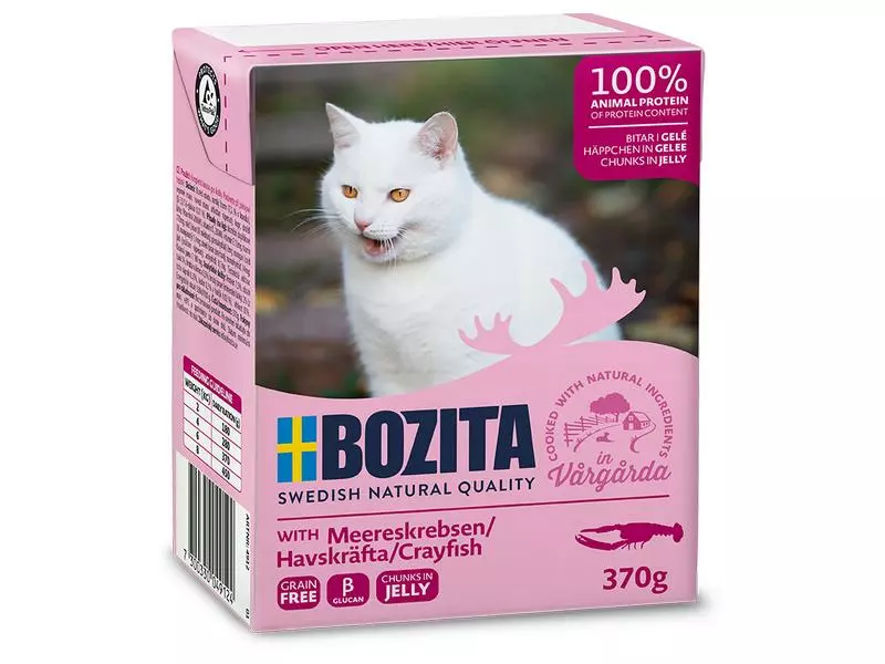 Bozita Nassfutter Häppchen in Gelée mit Meereskrebsen, 16 x 370 g 4 Bozita Nassfutter Häppchen in Gelée mit Meereskrebsen, 16 x 370 g – Bild 2