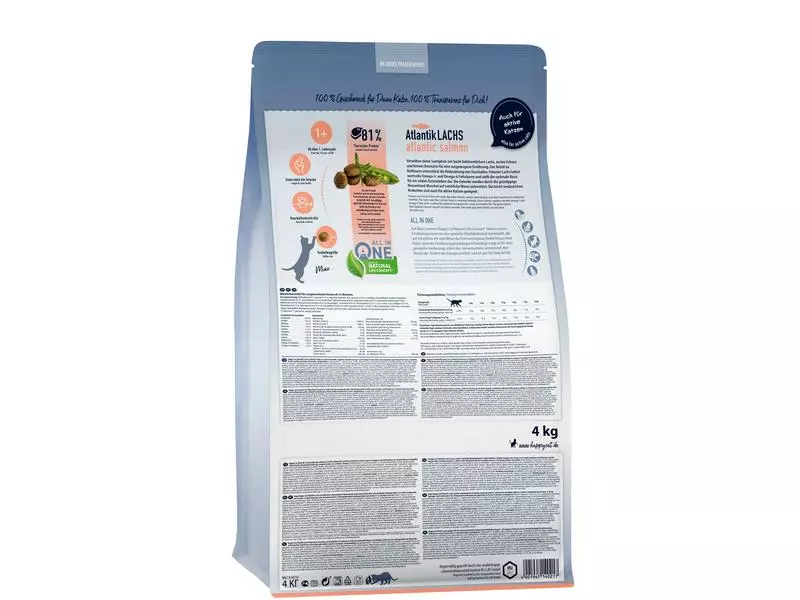 Happy Cat Trockenfutter Supreme Culinary Atlantik-Lachs, 4 kg 5 Happy Cat Trockenfutter Supreme Culinary Atlantik-Lachs, 4 kg – Bild 3