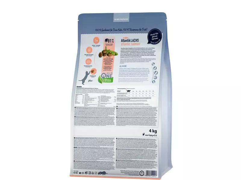 Happy Cat Trockenfutter Supreme Culinary Atlantik-Lachs, 4 kg 6 Happy Cat Trockenfutter Supreme Culinary Atlantik-Lachs, 4 kg – Bild 4