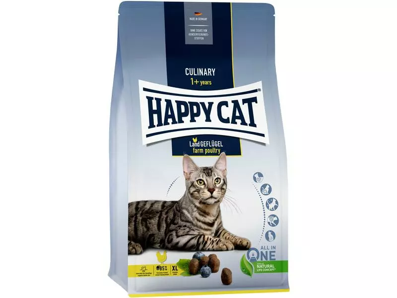 Happy Cat Trockenfutter Supreme Culinary Land-Geflügel, 1.3 kg 3 Happy Cat Trockenfutter Supreme Culinary Land-Geflügel, 1.3 kg