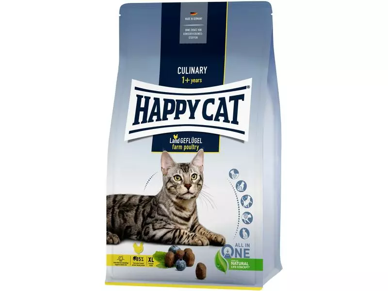 Happy Cat Trockenfutter Supreme Culinary Land-Geflügel, 1.3 kg 4 Happy Cat Trockenfutter Supreme Culinary Land-Geflügel, 1.3 kg – Bild 2