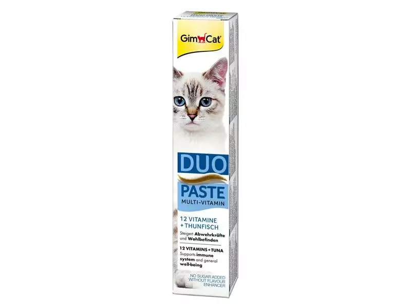 Gimpet Nahrungsergänzung GimCat Multi-Vitamin Duo-Paste, 50 g 4 Gimpet Nahrungsergänzung GimCat Multi-Vitamin Duo-Paste, 50 g – Bild 2