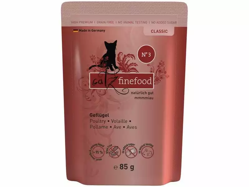 Catz finefood Nassfutter No.03 Geflügel, 85 g 3 Catz finefood Nassfutter No.03 Geflügel, 85 g