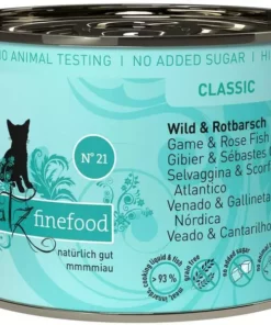 Catz finefood Nassfutter No.21 Wild & Rotbarsch, 6 x 200 g -Katzenwelt Verkaufsgeschäft 214887177 xxl 1